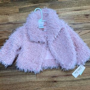 Light pink fur jacket